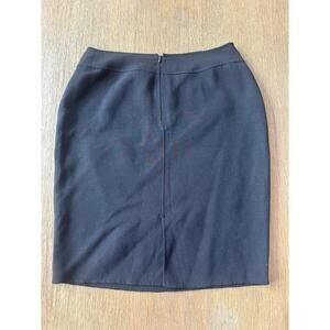 Lafayette 148 Skirt Lightweight Wool Very Dark Brown Size 10